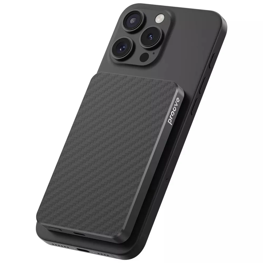 Універсальна мобільна батарея Proove Carbon Slim 20W 5000mAh Black (PBCS20010001) - мініатюра 2