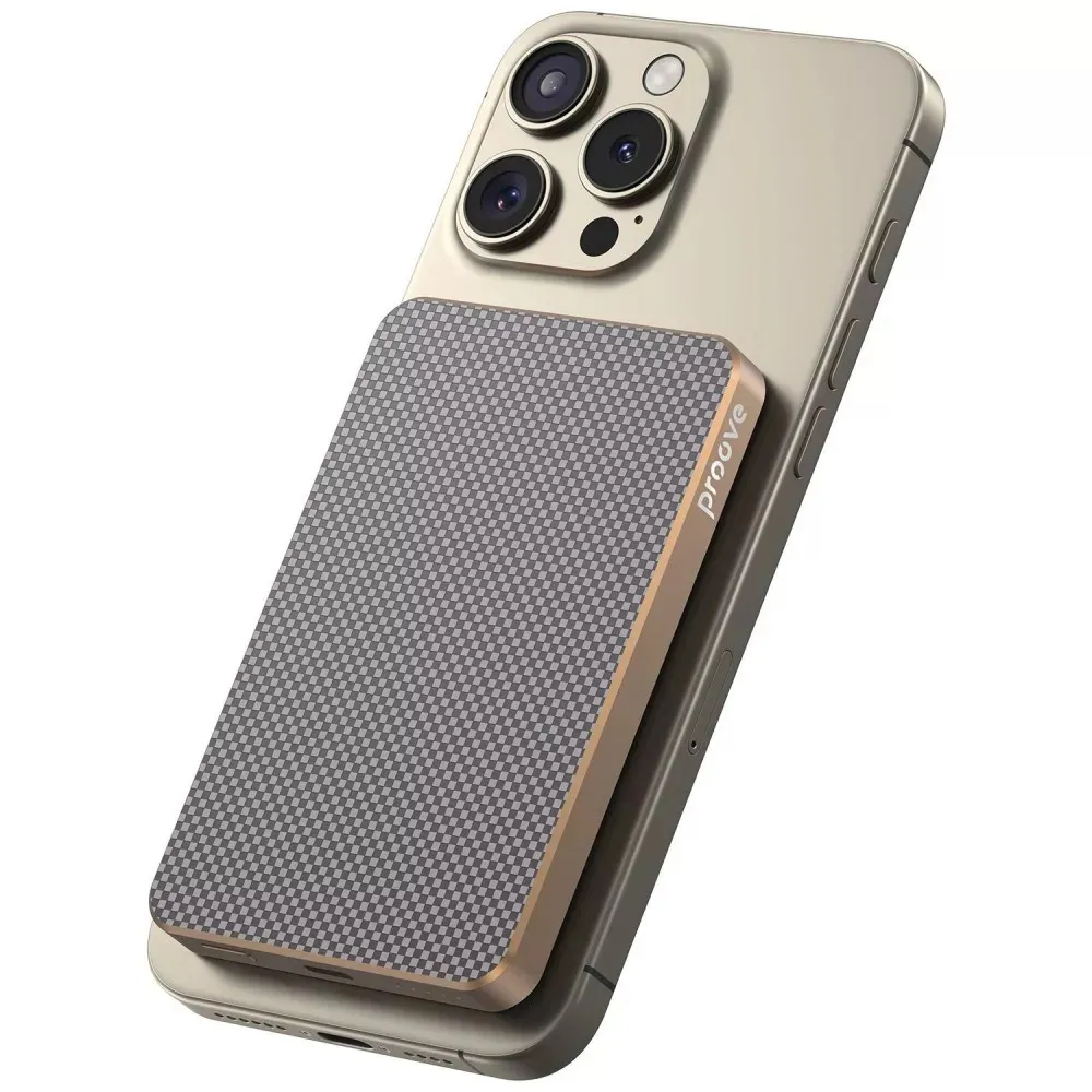 Універсальна мобільна батарея Proove Carbon Slim 20W 5000mAh Sunflare (PBCS20010050) - мініатюра 2