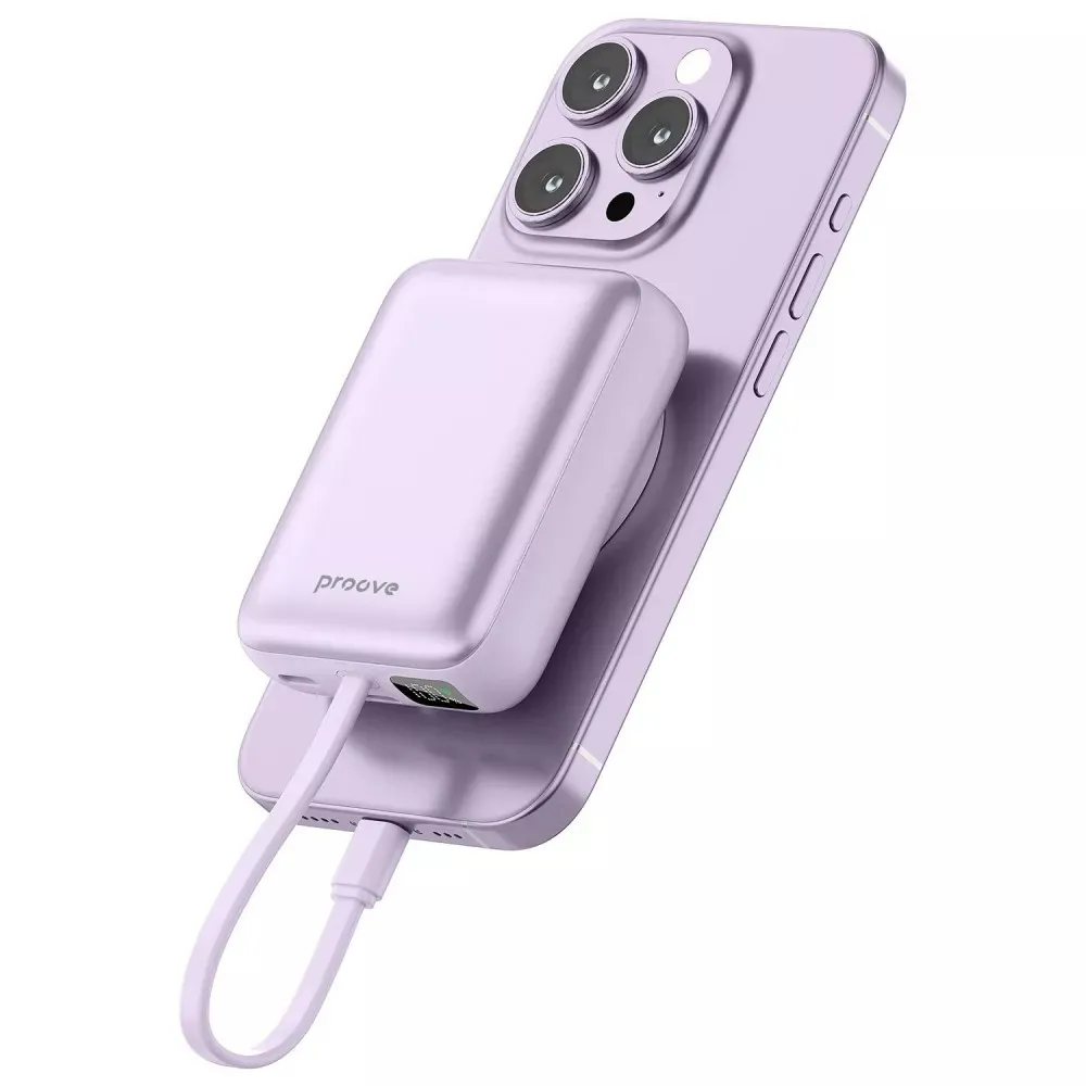 Універсальна мобільна батарея Proove Neutron 22.5W 10000mAh Purple (PBNE22022209) - мініатюра 3