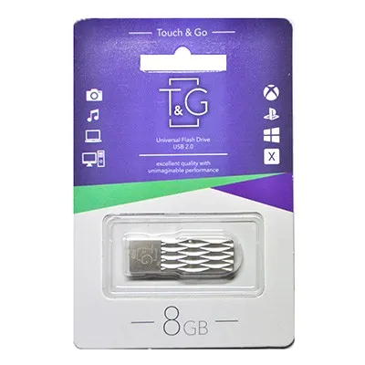 Флеш-накопичувач USB 8GB T&G 103 Metal Series Silver (TG103-8G) - зображення 1