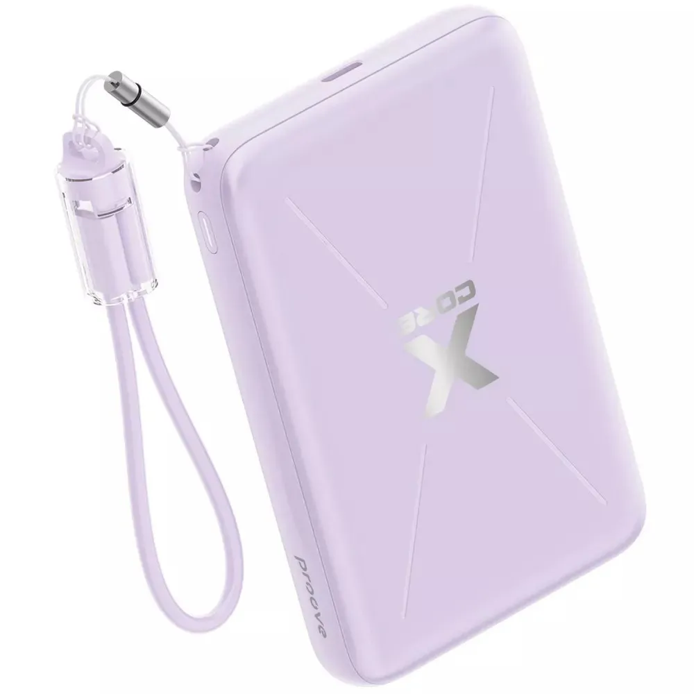 Універсальна мобільна батарея Proove X-Core 22.5W 10000mAh Purple (PNXC22010009) - мініатюра 5