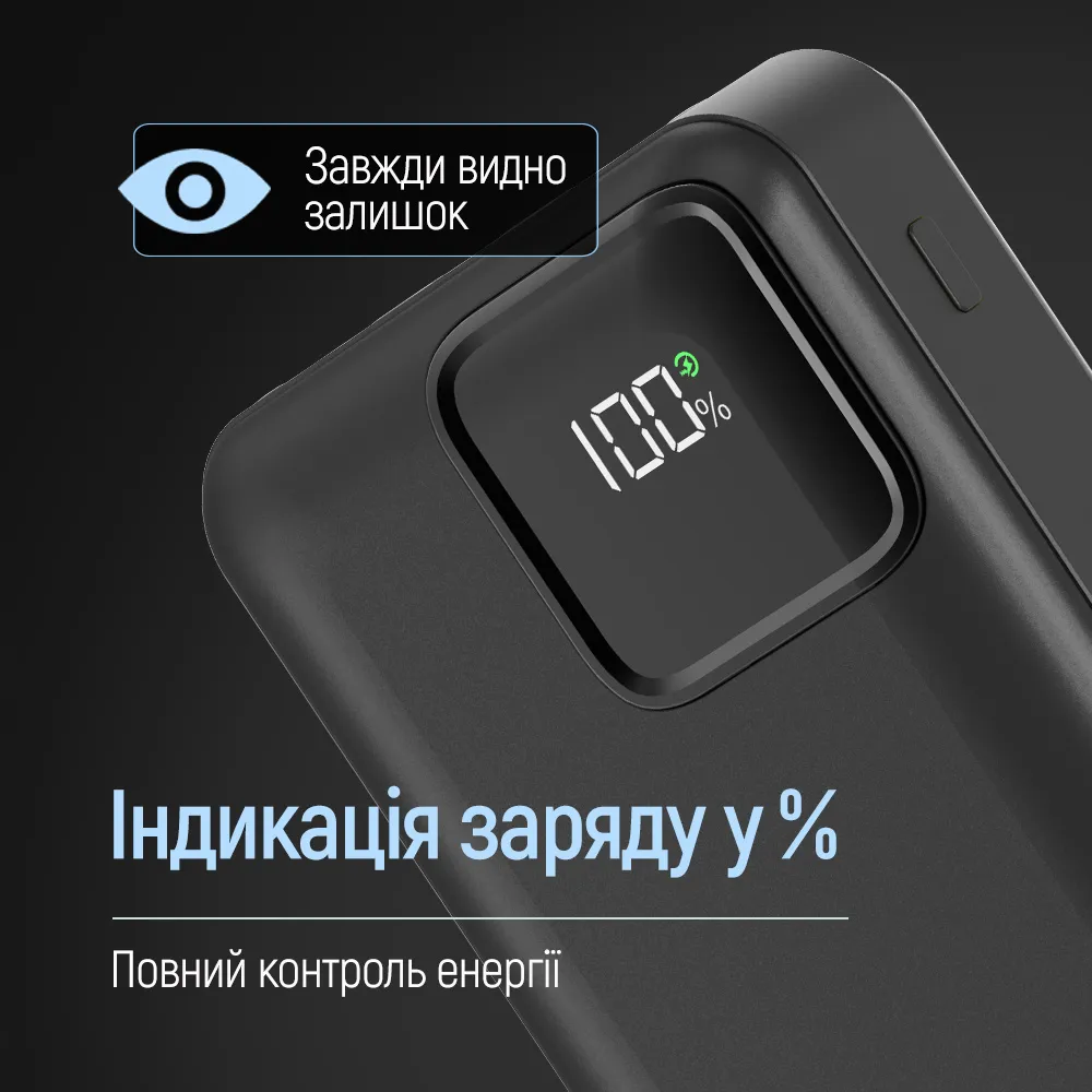 Універсальна мобільна батарея ColorWay Optimal Power 20000mAh Black (CW-PB200LPB5BK-PDD) - мініатюра 10