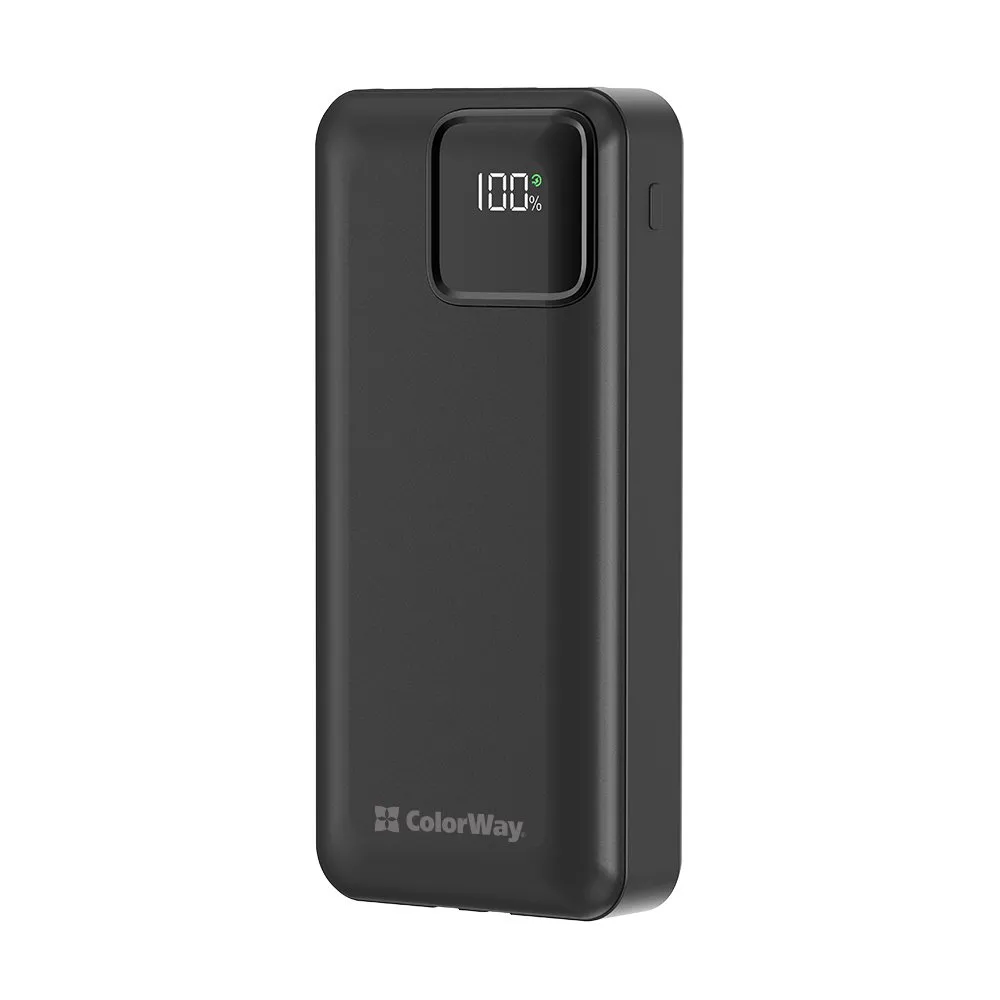Універсальна мобільна батарея ColorWay Optimal Power 20000mAh Black (CW-PB200LPB5BK-PDD) - мініатюра 2