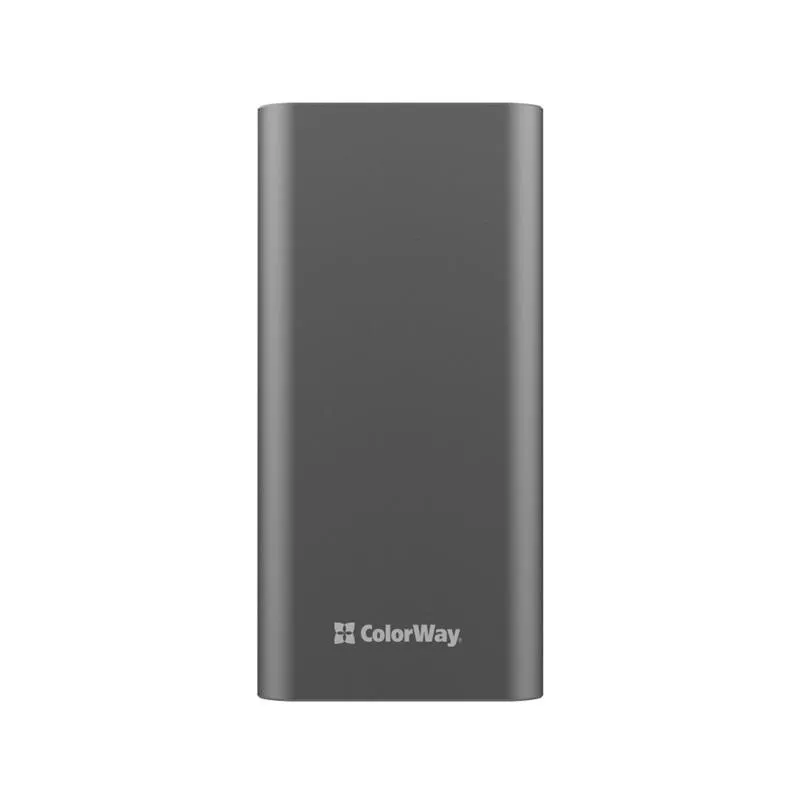 Універсальна мобільна батарея ColorWay 20000mAh Gray (CW-PB200LPH3GR-PDD) - зображення 1