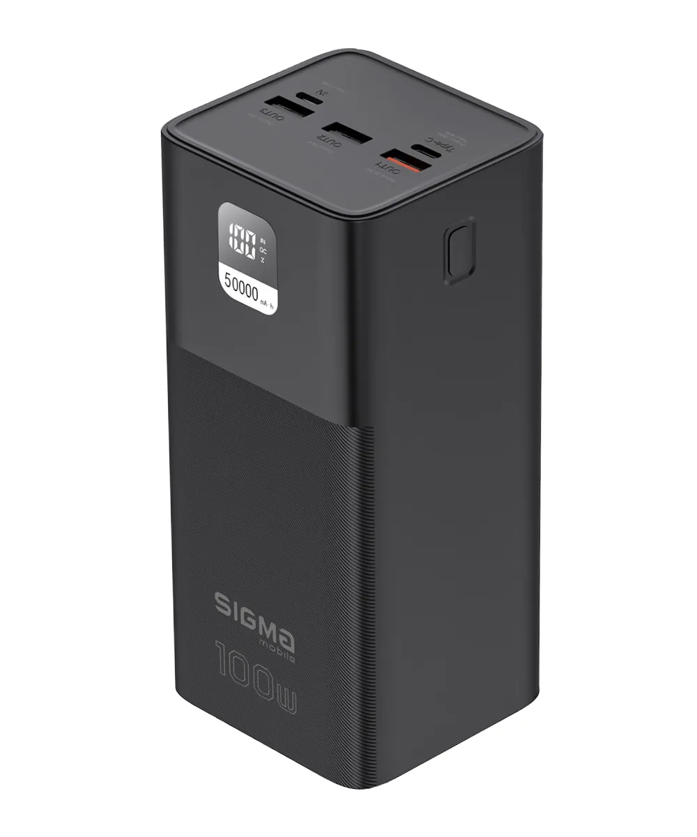 Універсальна мобільна батарея Sigma mobile X-Power SI50A6QLX 50000mAh Black (4827798741313) - мініатюра 3