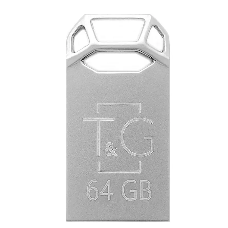 Флеш-накопичувач USB 64GB T&G 110 Metal Series Silver (TG110-64G) - зображення 1