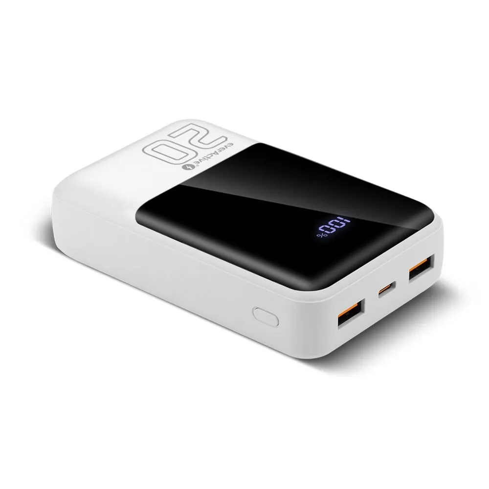 Універсальна мобільна батарея everActive EB-20Q 20000mAh White - мініатюра 3