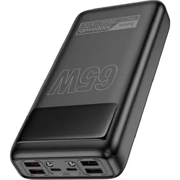 Універсальна мобільна батарея Hoco DB81 Apollo 65W 30000mAh Black (6942007637749) - мініатюра 3