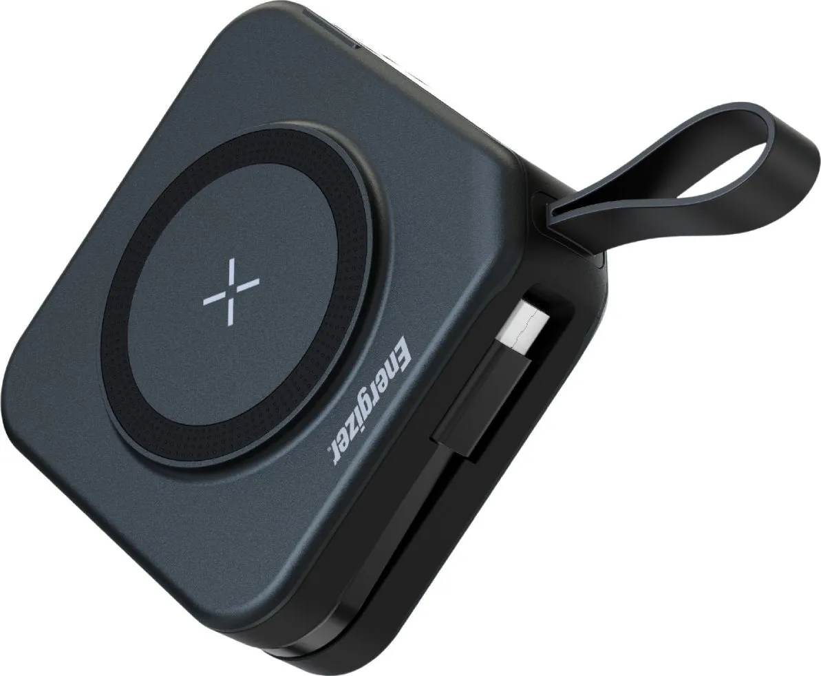 Універсальна мобільна батарея Energizer Magnetic Wireless QM10001AC 10000mAh 20W Black - мініатюра 2