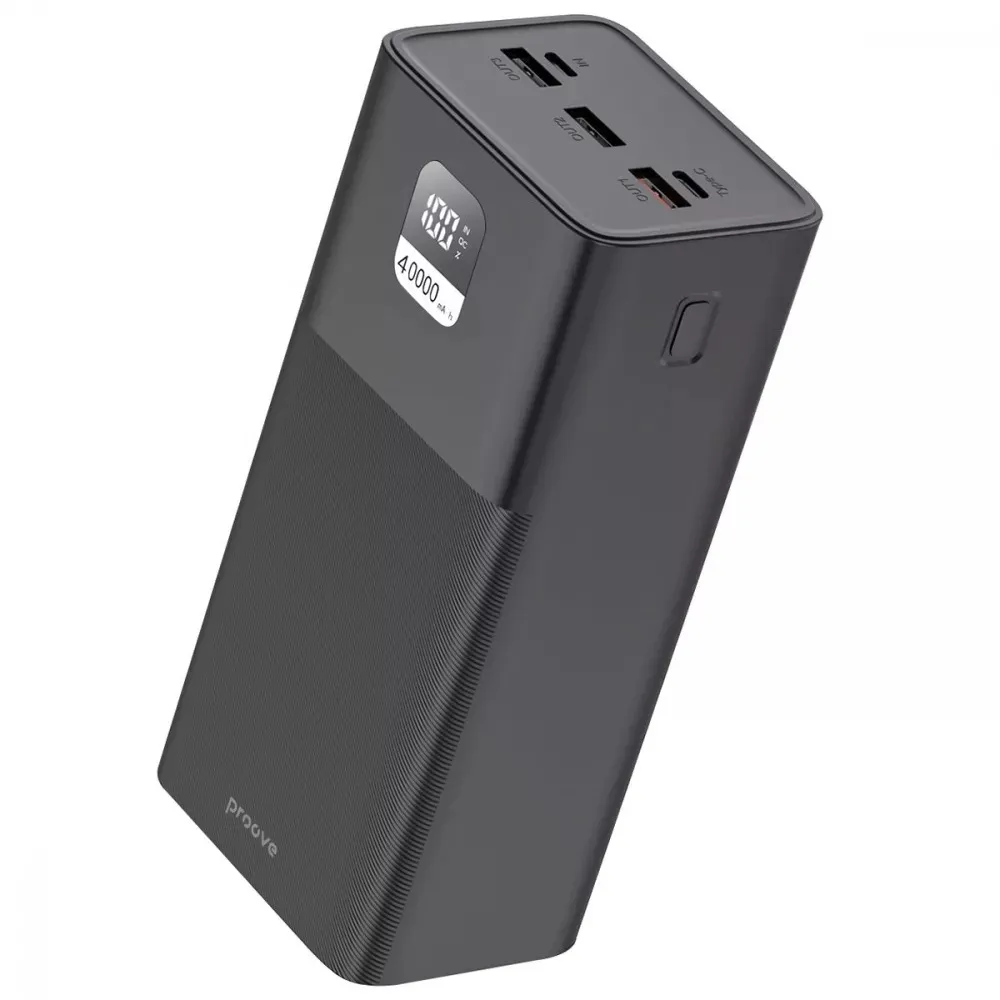 Універсальна мобільна батарея Proove Giant 100W 40000mAh Black (PBGI99320001) - зображення 1
