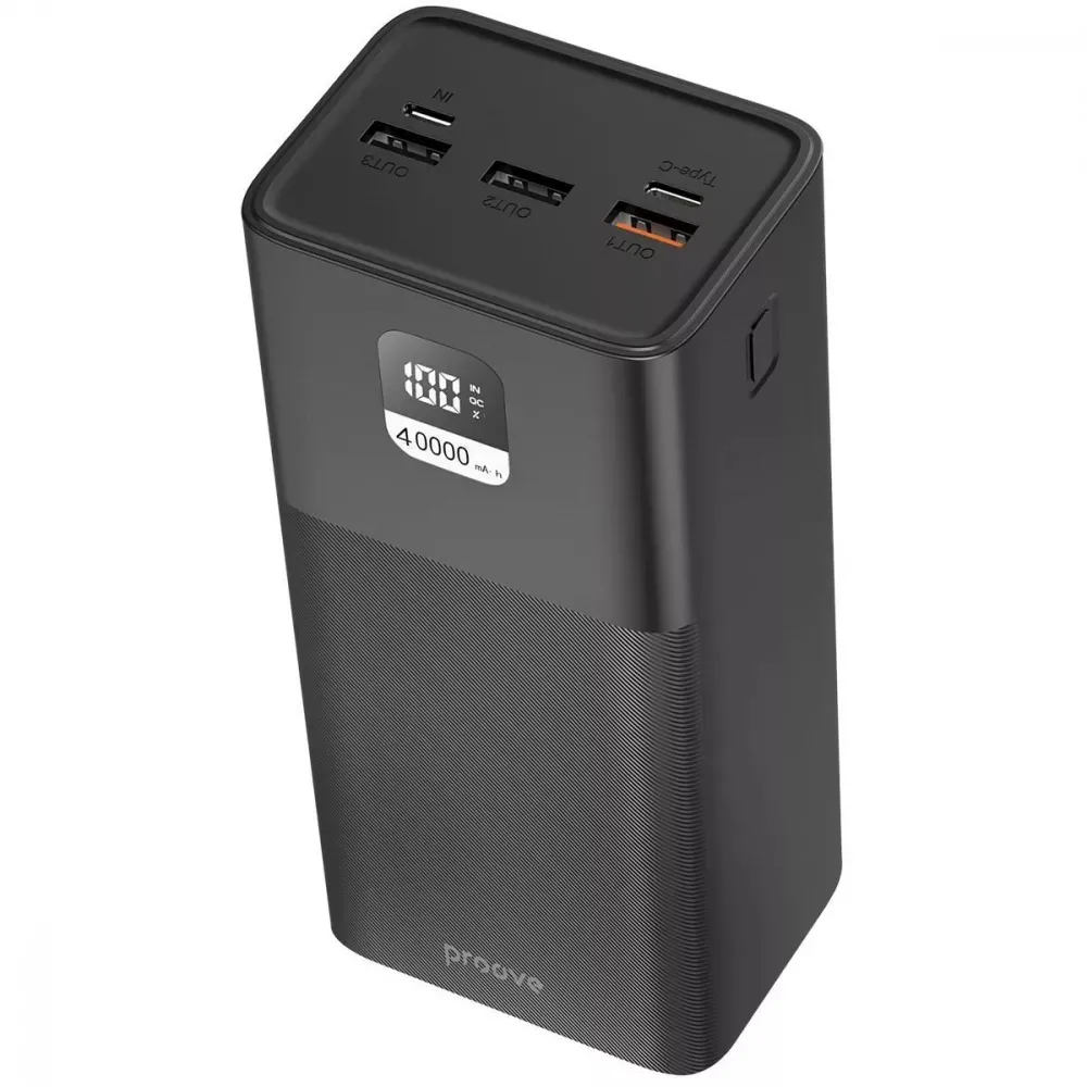 Універсальна мобільна батарея Proove Giant 100W 40000mAh Black (PBGI99320001) - мініатюра 3
