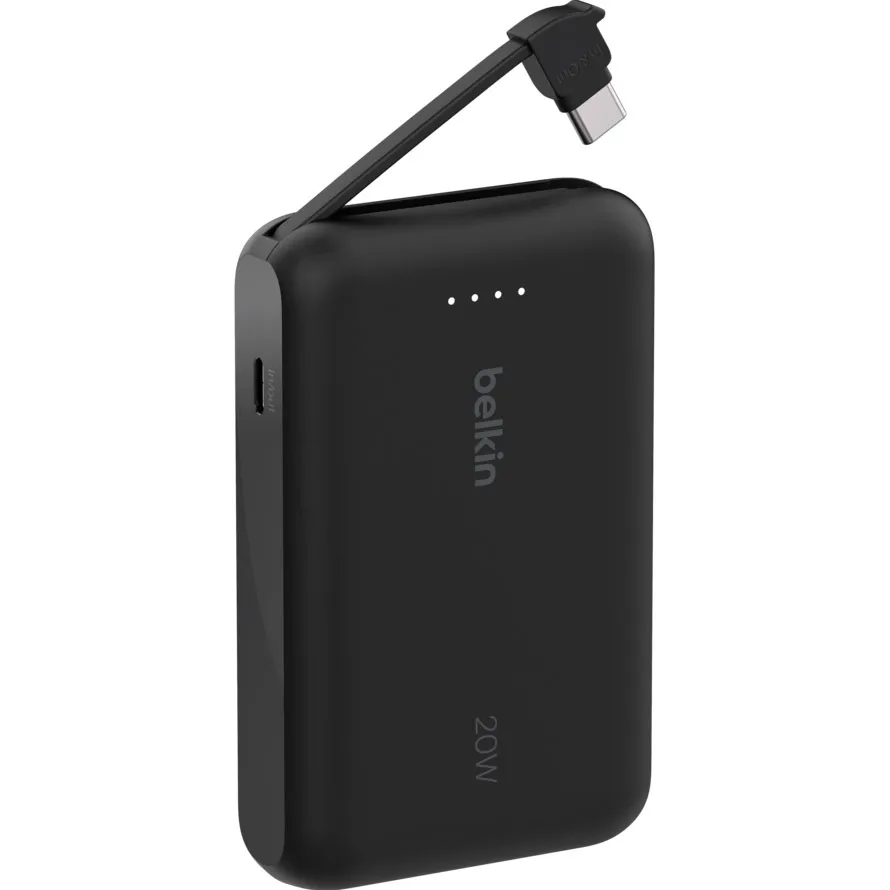 Універсальна мобільна батарея Belkin Power Bank 10000mAh 20W Black (BPB021HQBK) - зображення 1