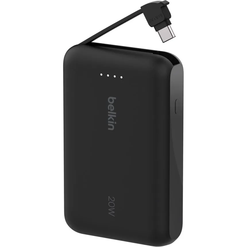 Універсальна мобільна батарея Belkin Power Bank 10000mAh 20W Black (BPB021HQBK) - мініатюра 2