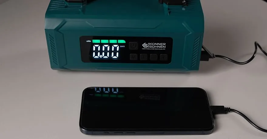 Пусковий пристрій для автомобілів Konner&Sohnen KS JSP-2000 14800 mAh - мініатюра 12