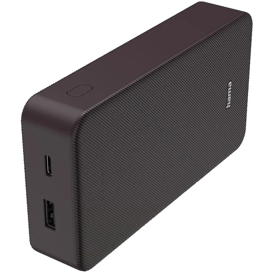 Універсальна мобільна батарея Hama 20000mAh 15W Plum (00201715) - зображення 1
