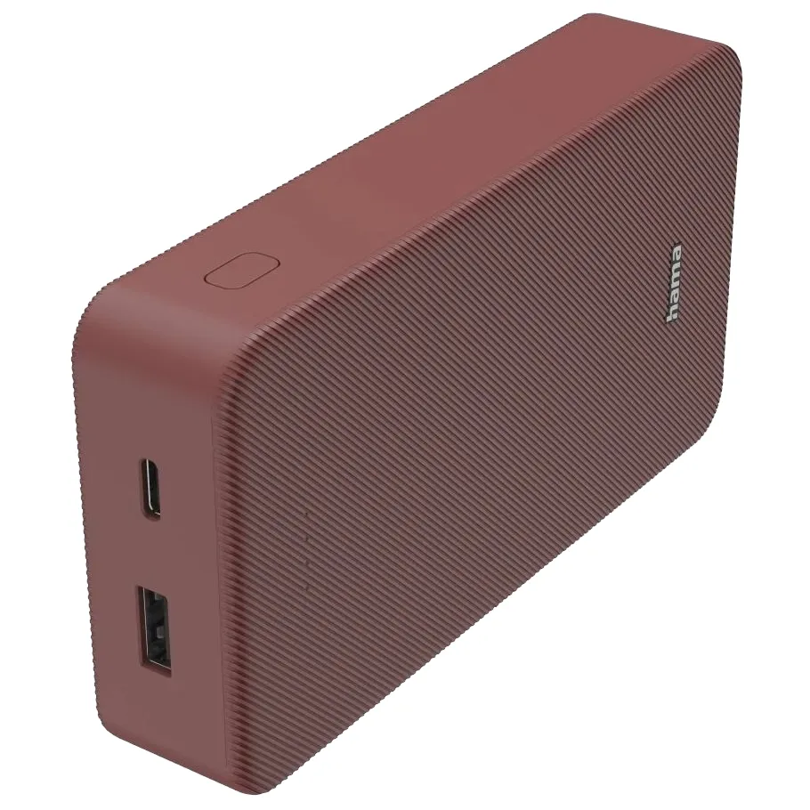 Універсальна мобільна батарея Hama 20000mAh 15W Red (00201717) - зображення 1