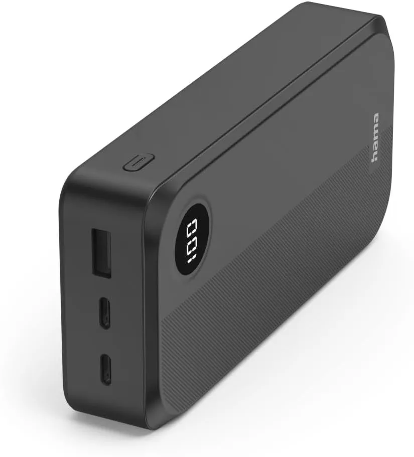 Універсальна мобільна батарея Hama 20000mAh 15W Black (00201755) - мініатюра 4