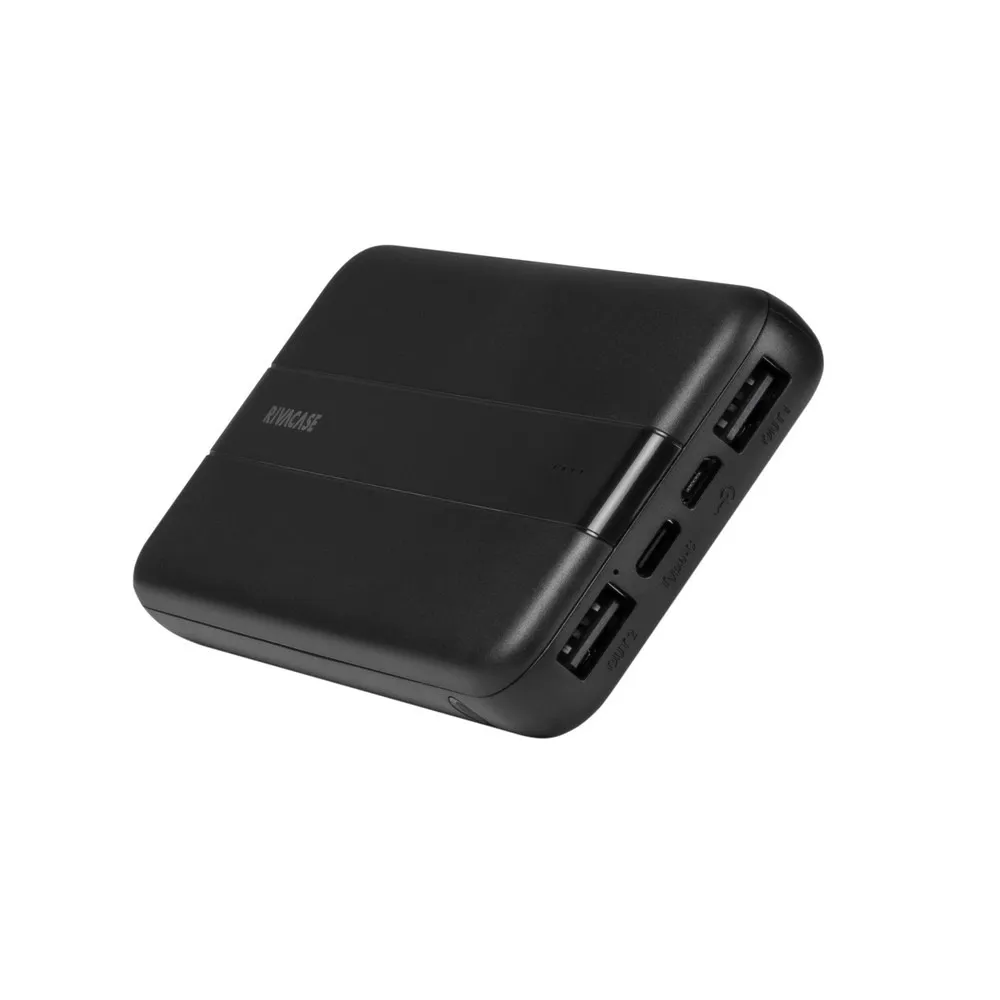 Універсальна мобільна батарея Rivacase Rivapower 10000mAh Black (VA2041) - мініатюра 10