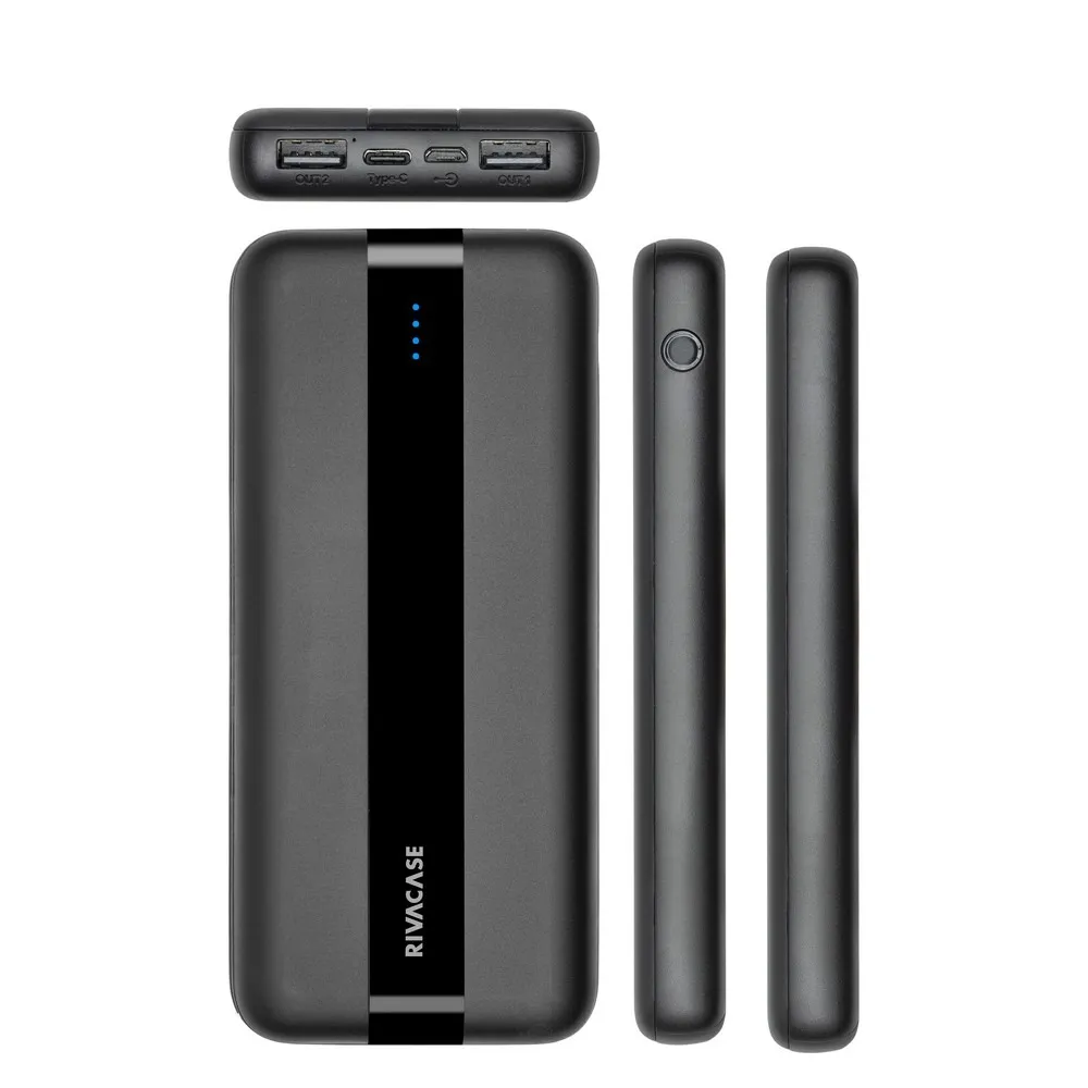 Універсальна мобільна батарея Rivacase Rivapower 10000mAh Black (VA2041) - мініатюра 4