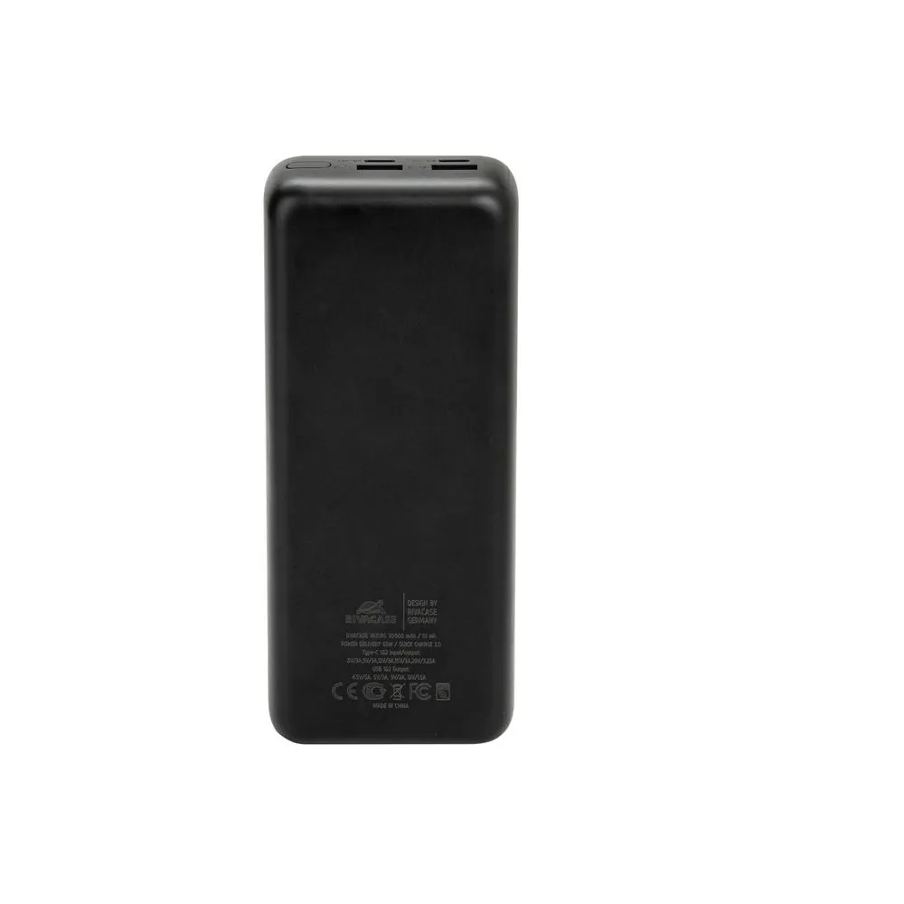 Універсальна мобільна батарея Rivacase Rivapower 30000mAh Black (VA1080) - мініатюра 3