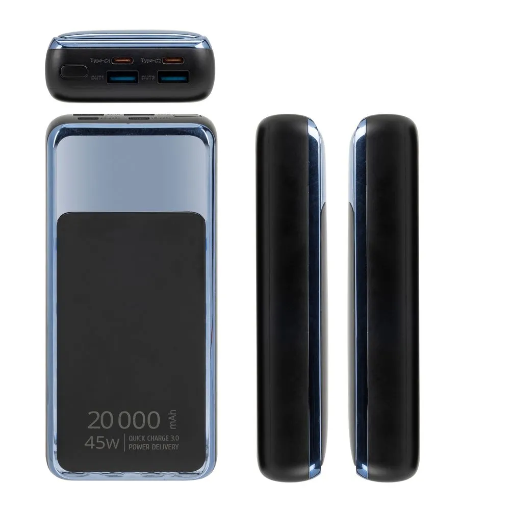 Універсальна мобільна батарея Rivacase Rivapower 20000mAh Black (VA1075) - мініатюра 8