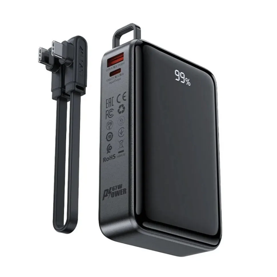 Універсальна мобільна батарея Acefast M14 20000mAh 22.5W Black (6974316283966) - мініатюра 7