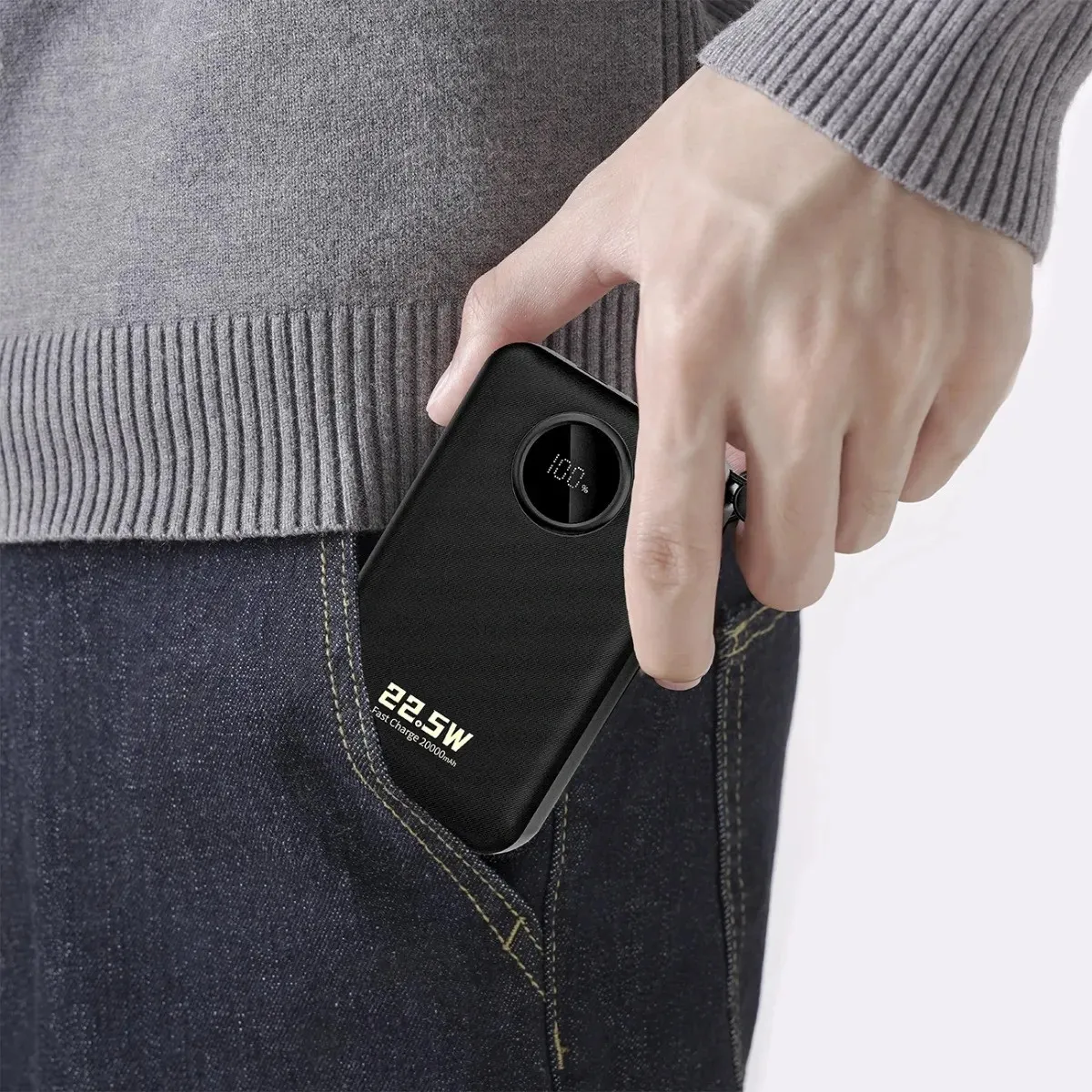Універсальна мобільна батарея Dudao K14+ 20000mAh 22.5W Black (6977196680016) - мініатюра 6