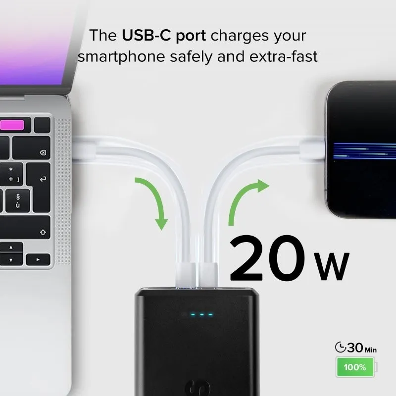 Універсальна мобільна батарея SBS 30000 mAh 20W Black (TTBB30000PD20K) - мініатюра 5