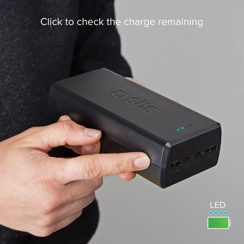 Універсальна мобільна батарея SBS 30000 mAh 20W Black (TTBB30000PD20K) - мініатюра 8