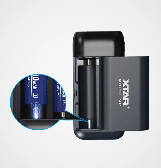 Універсальна мобільна батарея XTAR PB2SL V2 Black - мініатюра 2