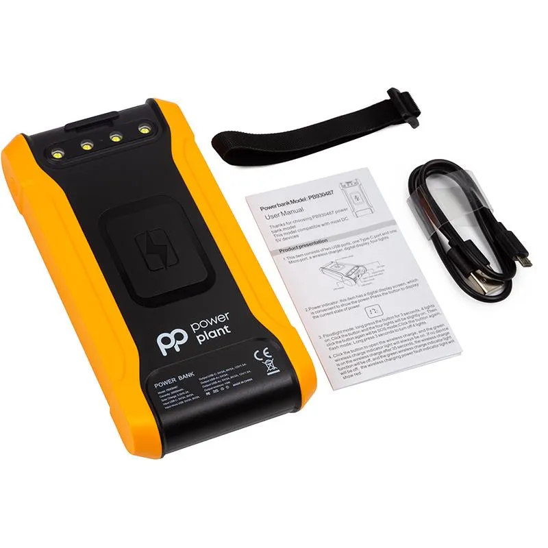 Універсальна мобільна батарея PowerPlant 20000mAh, Wireless, Solar panel (PB930487) - мініатюра 5