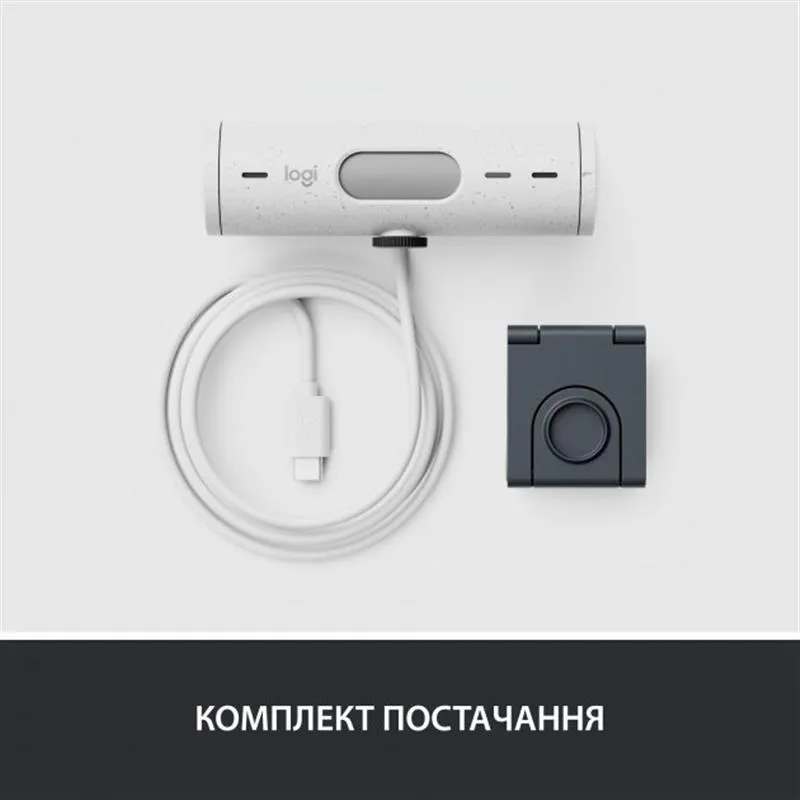Веб-камера Logitech Brio 500 White (960-001428) - мініатюра 9