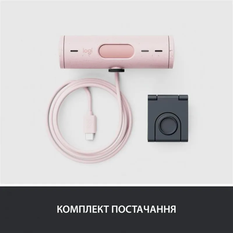 Веб-камера Logitech Brio 500 Rose (960-001421) - мініатюра 9