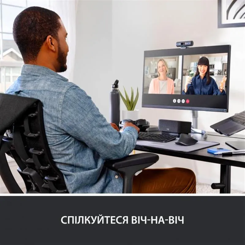 Веб-камера Logitech Brio 500 Graphite (960-001422) - мініатюра 8