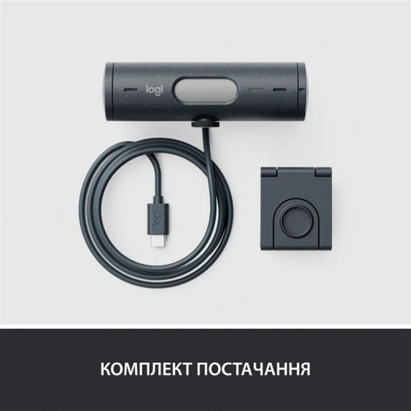 Веб-камера Logitech Brio 500 Graphite (960-001422) - мініатюра 9