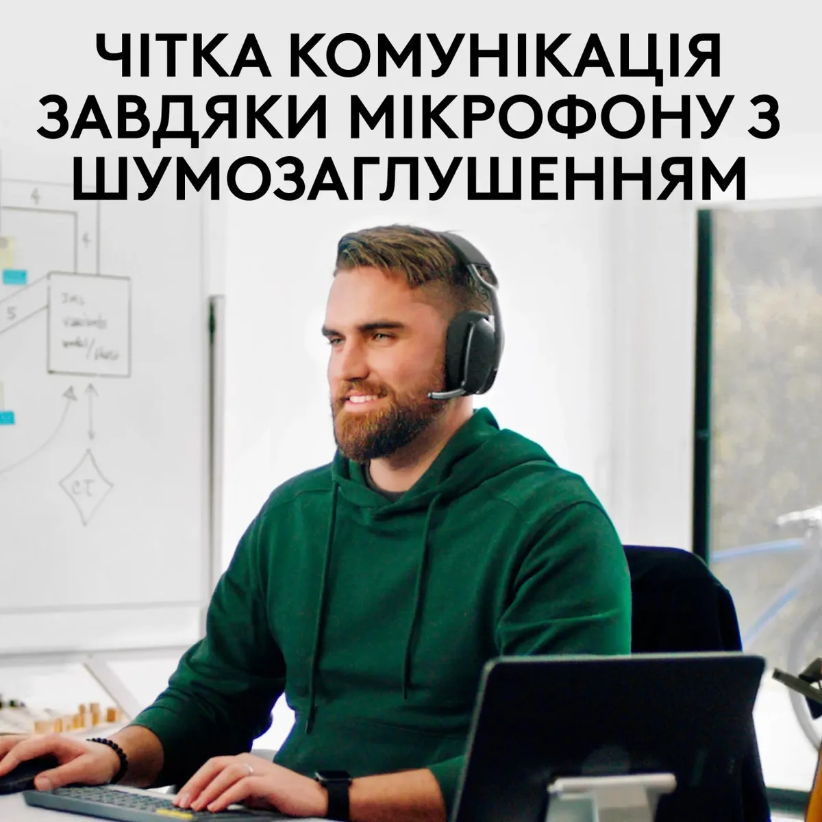 Bluetooth-гарнітура Logitech Zone Vibe Wireless MS Graphite (981-001157) - мініатюра 10