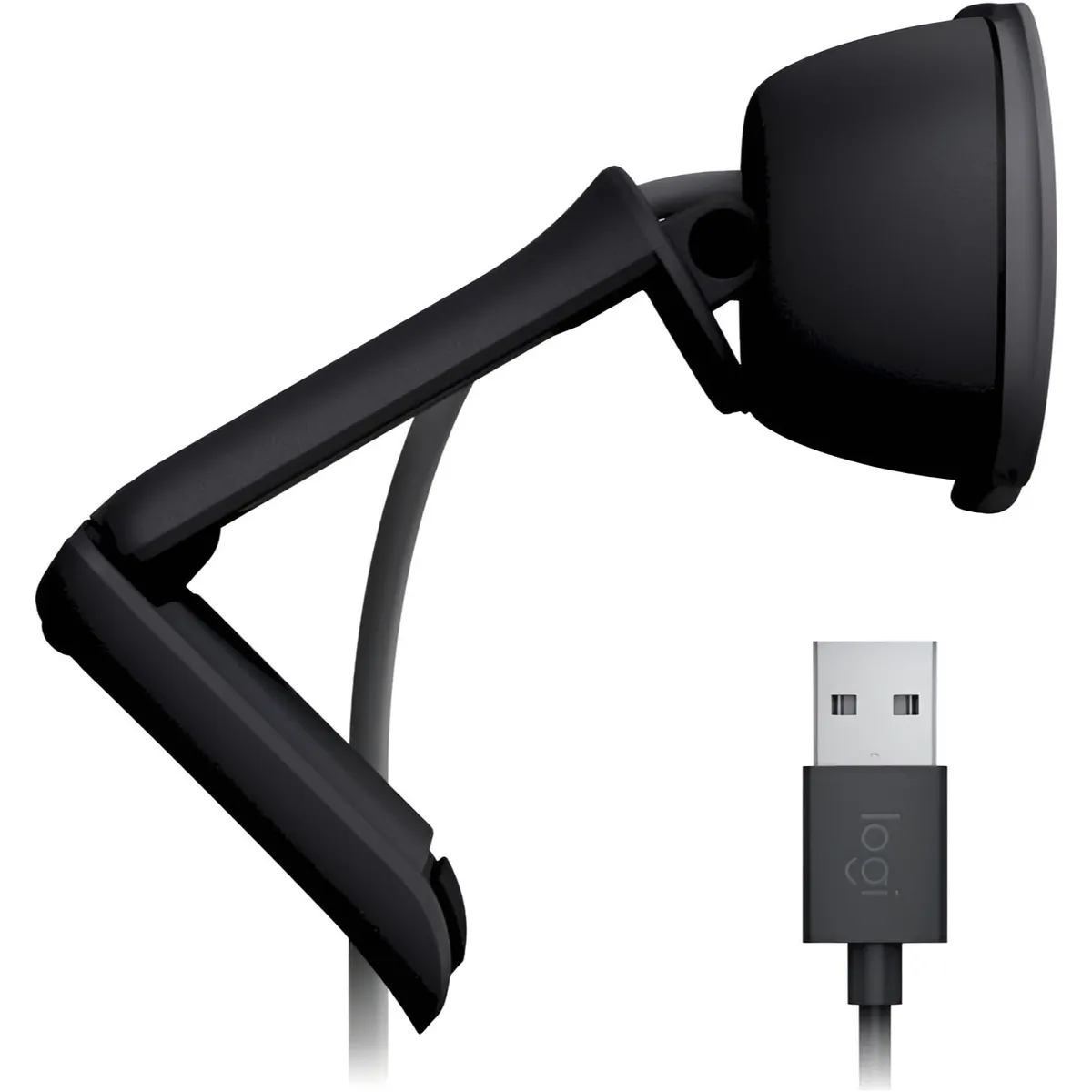 Веб-камера Logitech Brio 100 Graphite (960-001585) - мініатюра 10