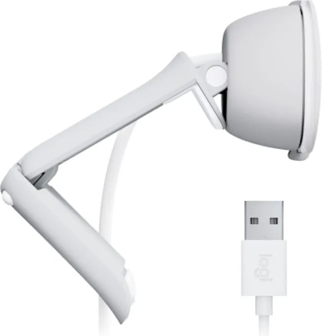 Веб-камера Logitech Brio 100 Off White (960-001617) - мініатюра 10