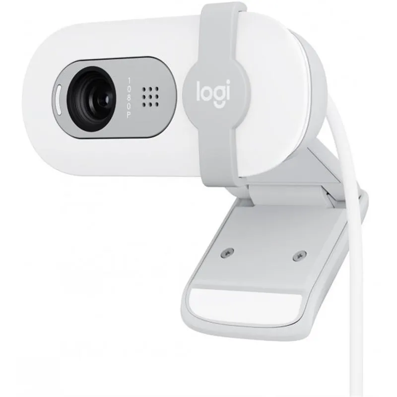 Веб-камера Logitech Brio 100 Off White (960-001617) - мініатюра 7