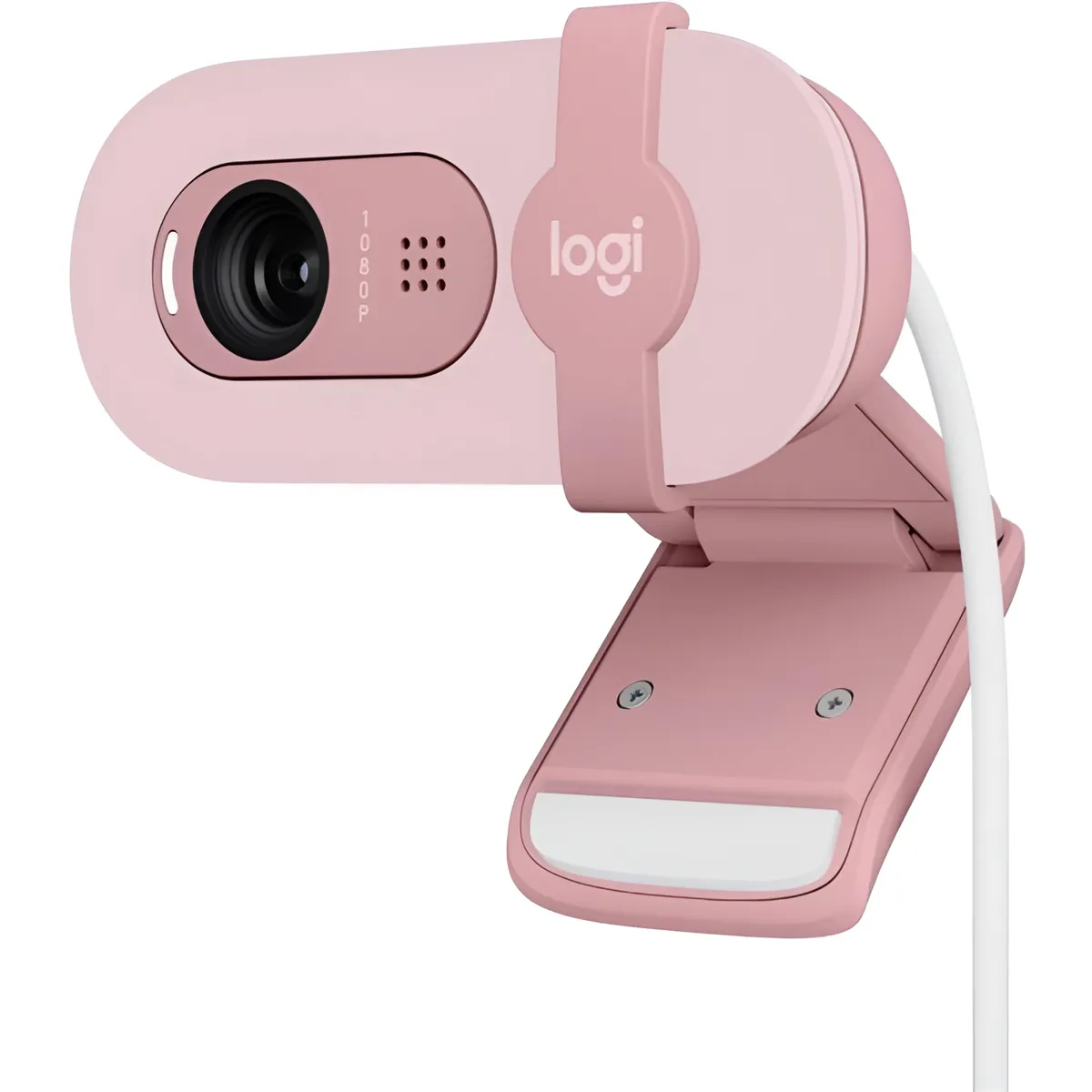 Веб-камера Logitech Brio 100 Rose (960-001623) - мініатюра 10