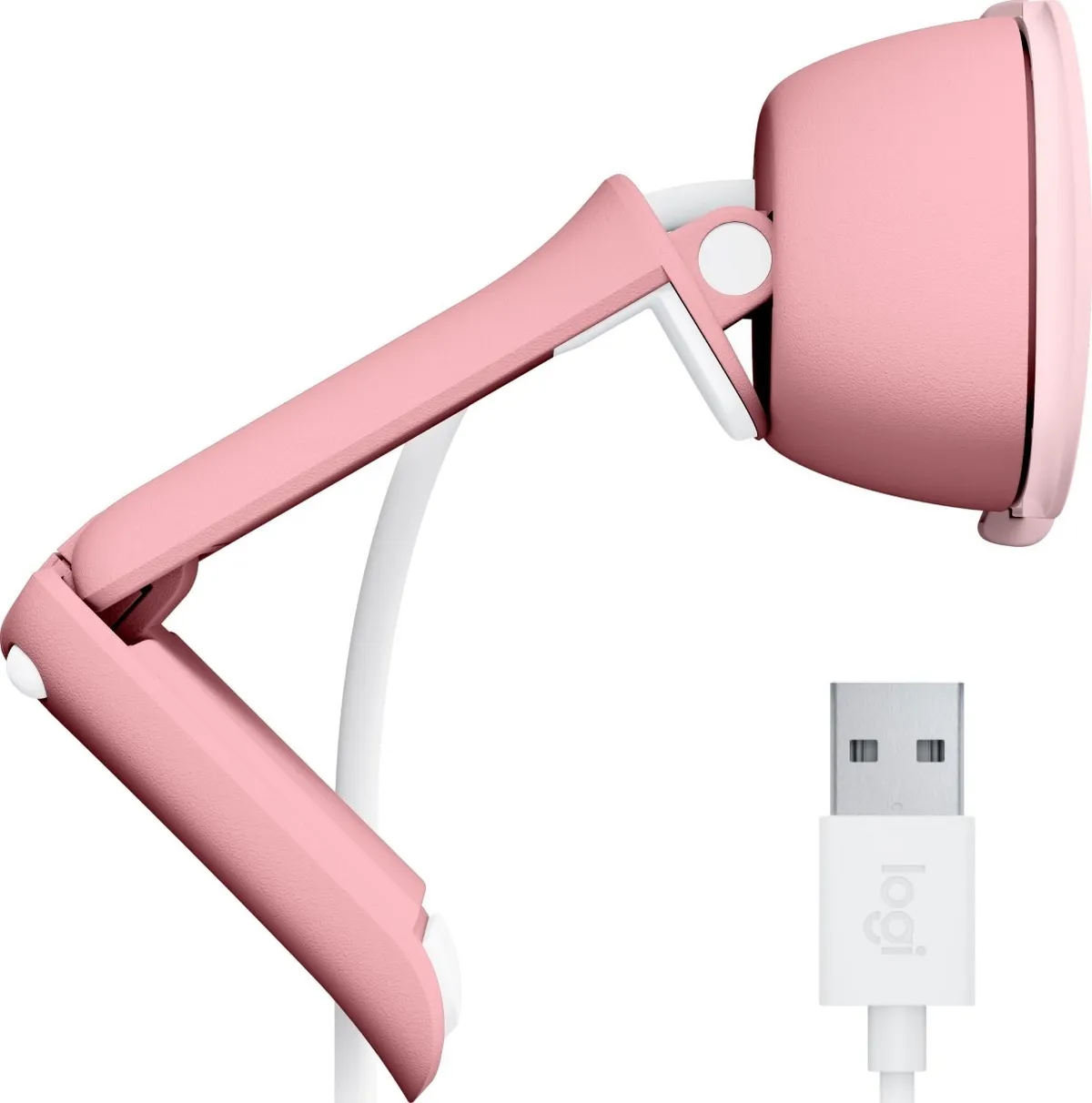 Веб-камера Logitech Brio 100 Rose (960-001623) - мініатюра 9