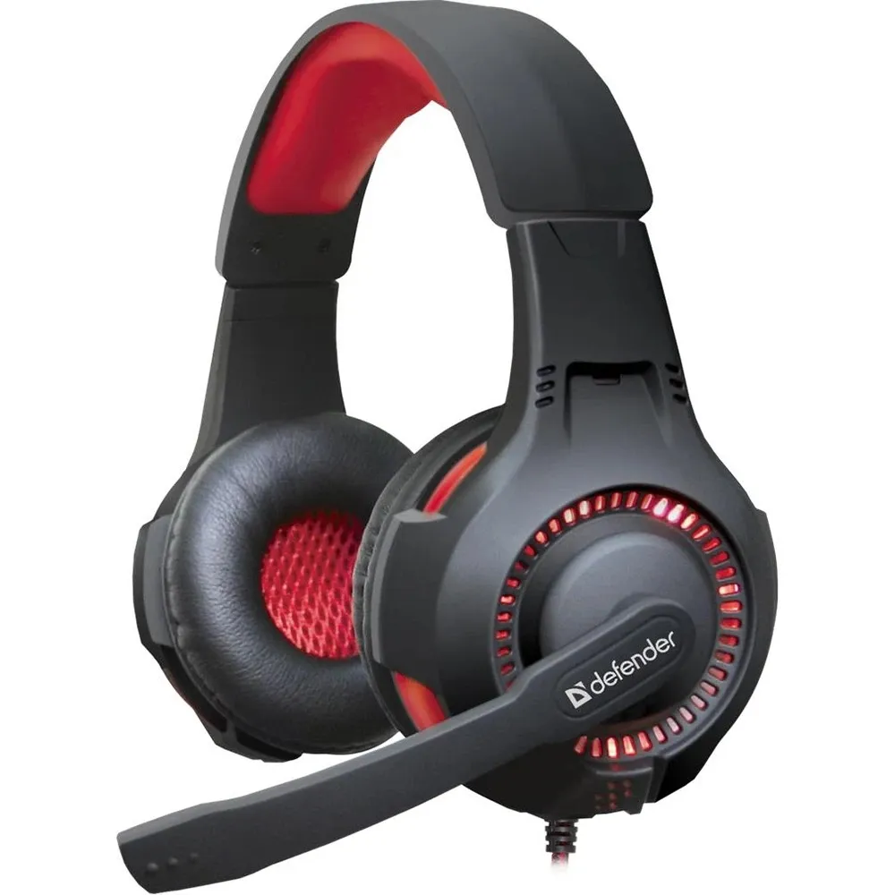 Гарнiтура Defender Warhead G-450 Black/Red (64146) - мініатюра 7