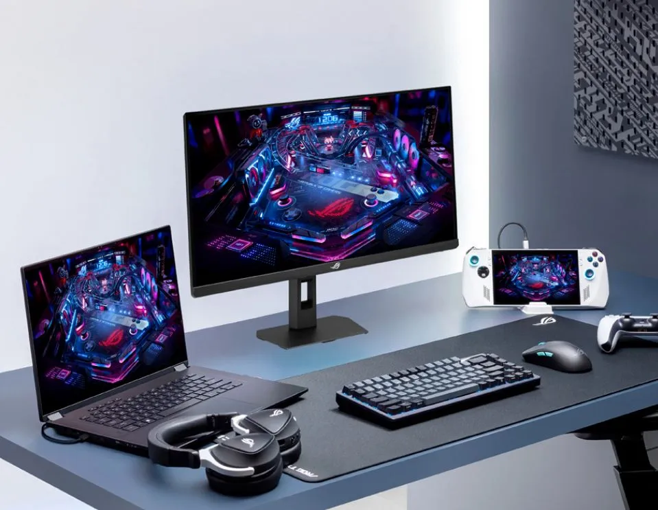 Монітор Asus 27" ROG Strix XG27UCSR (90LM0CK0-B01171) IPS Black 160Hz - мініатюра 11