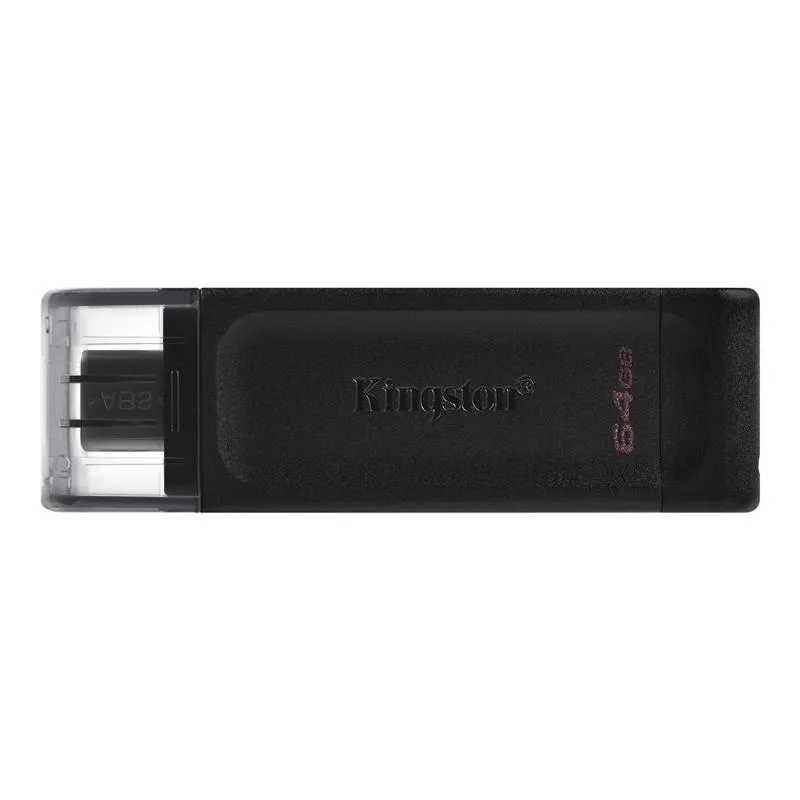 Флеш-накопичувач USB3.2 64GB Type-C Kingston DataTraveler 70 Black (DT70/64GB) - мініатюра 2