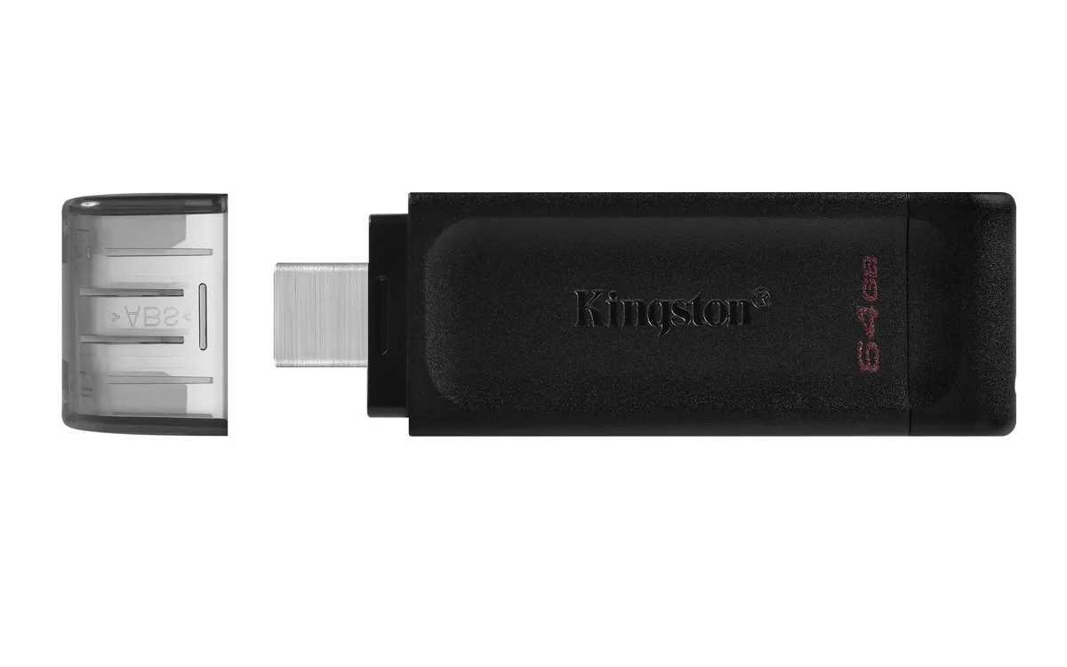 Флеш-накопичувач USB3.2 64GB Type-C Kingston DataTraveler 70 Black (DT70/64GB) - мініатюра 4