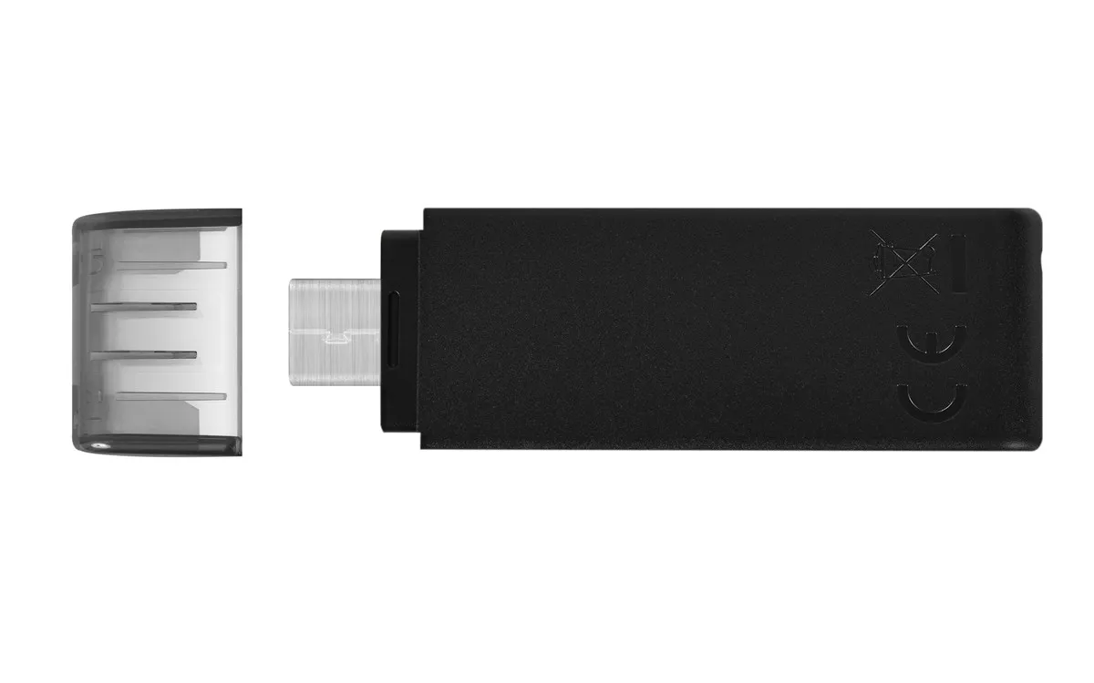 Флеш-накопичувач USB3.2 64GB Type-C Kingston DataTraveler 70 Black (DT70/64GB) - мініатюра 5