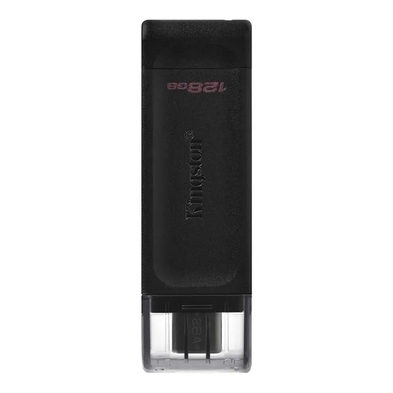 Флеш-накопичувач USB3.2 128GB Type-C Kingston DataTraveler 70 Black (DT70/128GB) - зображення 1