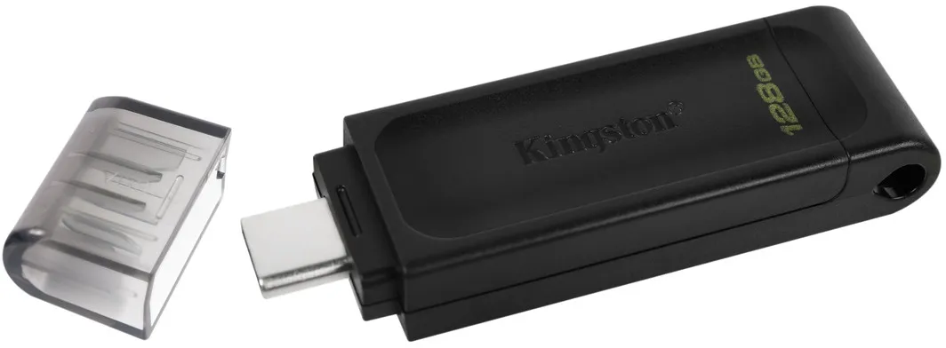 Флеш-накопичувач USB3.2 128GB Type-C Kingston DataTraveler 70 Black (DT70/128GB) - мініатюра 3