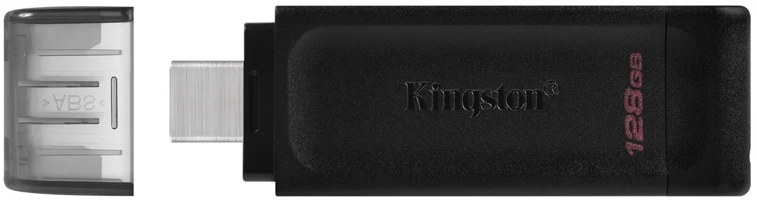 Флеш-накопичувач USB3.2 128GB Type-C Kingston DataTraveler 70 Black (DT70/128GB) - мініатюра 4