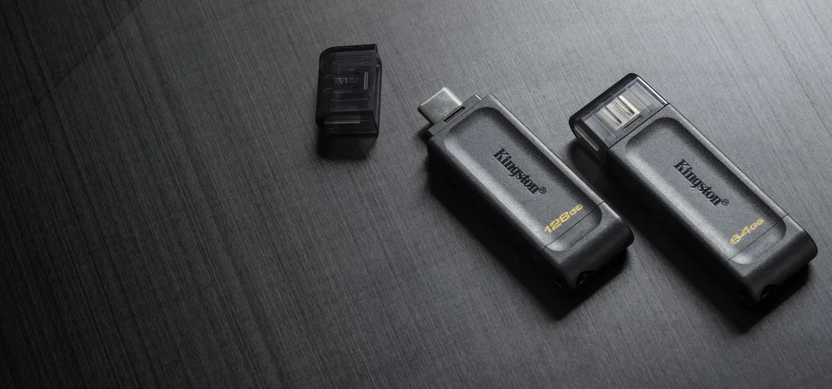 Флеш-накопичувач USB3.2 128GB Type-C Kingston DataTraveler 70 Black (DT70/128GB) - мініатюра 9